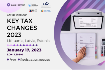 Key tax changes 2023 in the Baltics