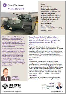 Milrem Robotics case study banner image