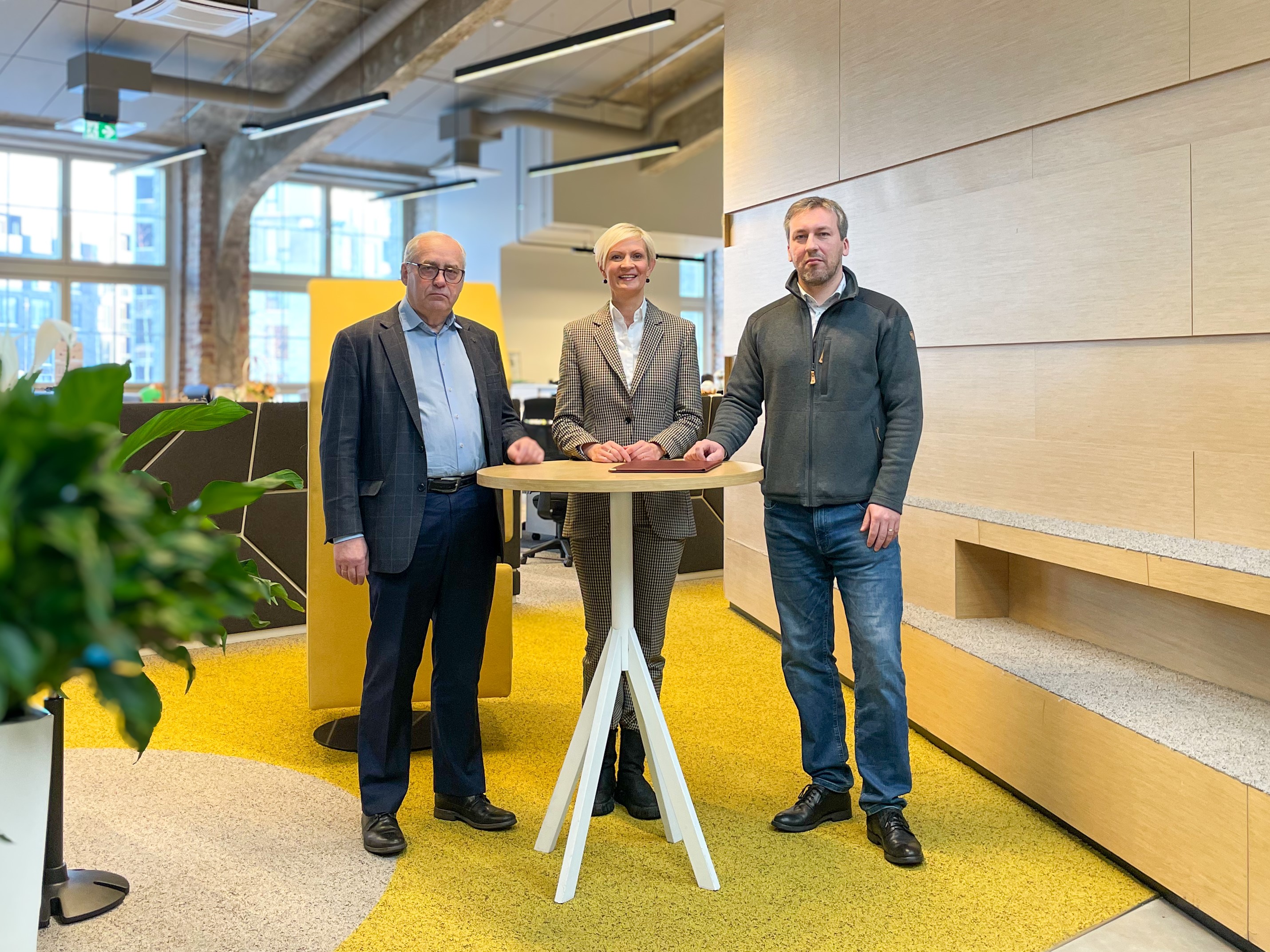 Mati Nõmmiste (from the left), Imbri Jürgen and Märt-Martin Arengu